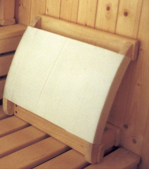Rückenlehne Sauna, Rueckenlehne, Saunalehne, ergonomisch, Stoffbespannung